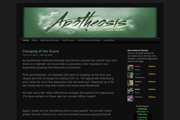 Dark TT theme site design template sample