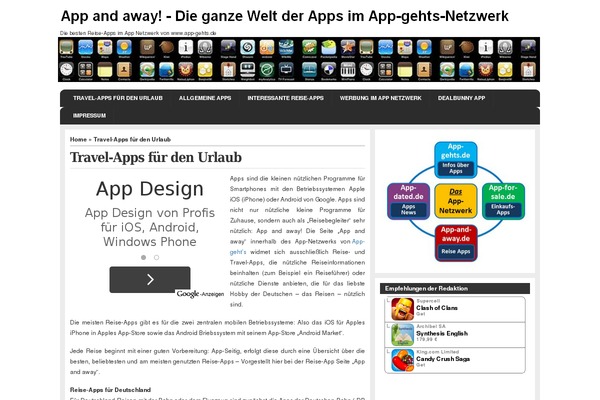 Site using AppStore Links plugin