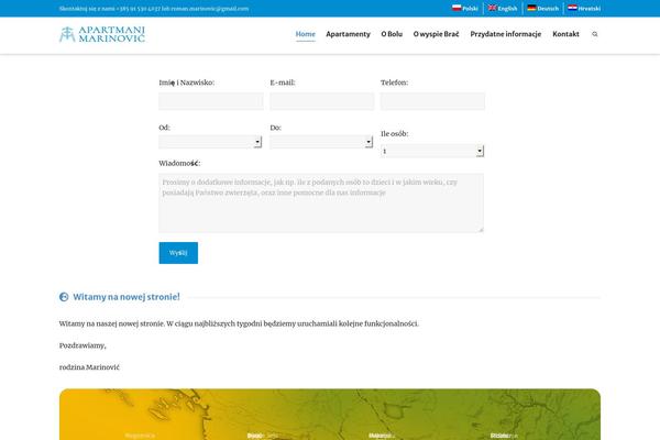 Dante theme site design template sample