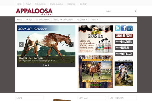 appaloosajournal.com site used MagPress