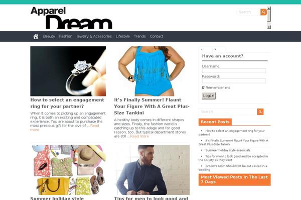 Adaptive Flat theme site design template sample