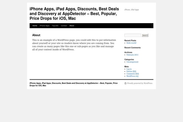 Apps theme site design template sample