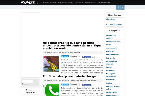 Spaze theme site design template sample