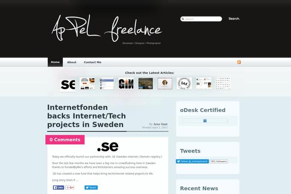 appelfreelance.com site used Magazeen