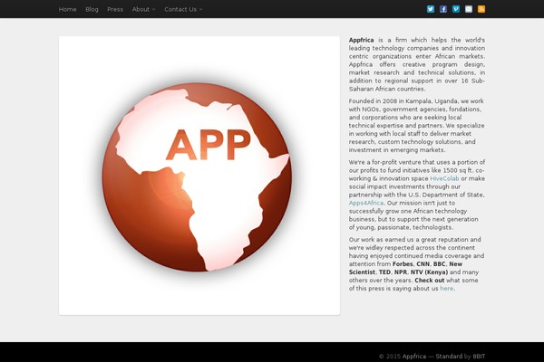 Standard theme site design template sample