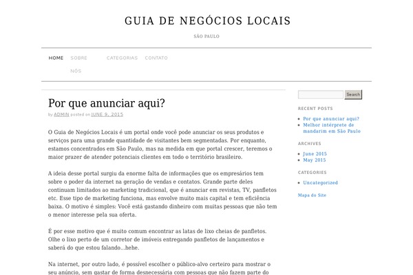 Brunelleschi theme site design template sample