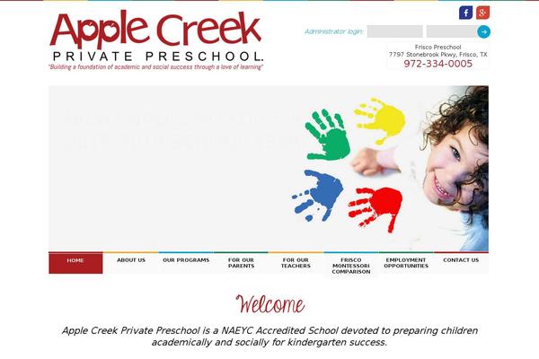 applecreekpreschool.com site used Rmtheme