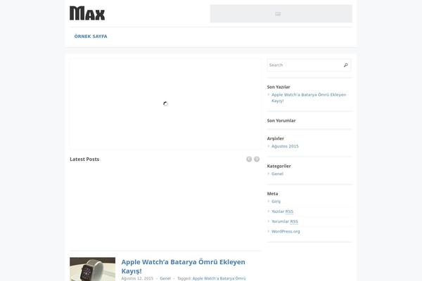 Max Magazine theme site design template sample