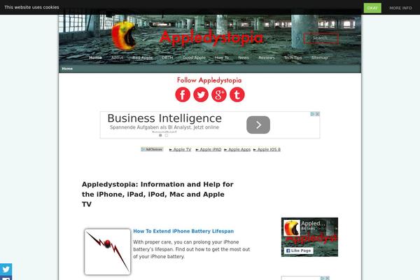 appledystopia.com site used Twenty Twenty-One