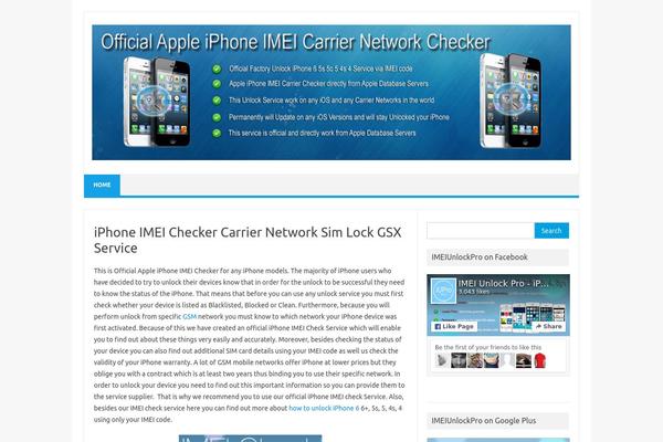 Iconic One theme site design template sample