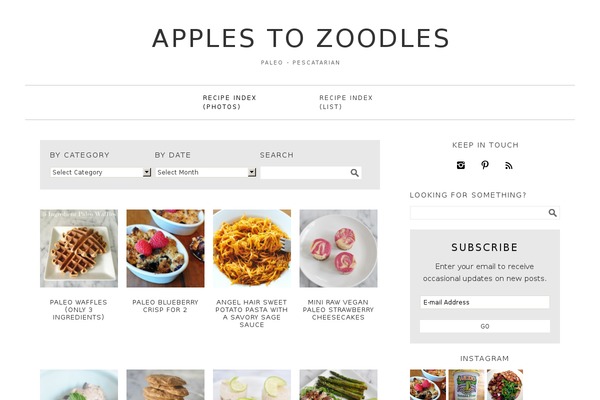 Foodie theme site design template sample