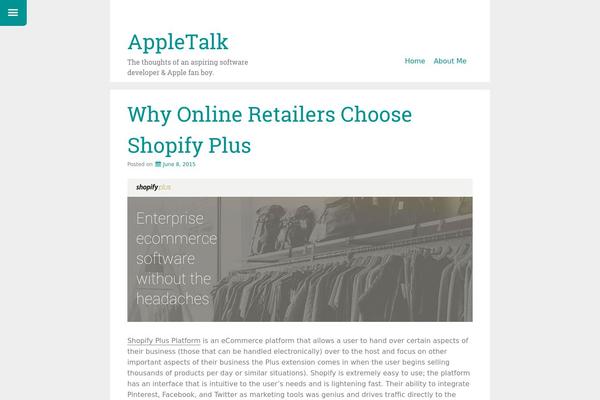 Just Write theme site design template sample