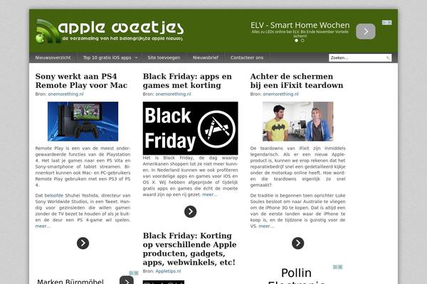 Magazine Flow theme site design template sample