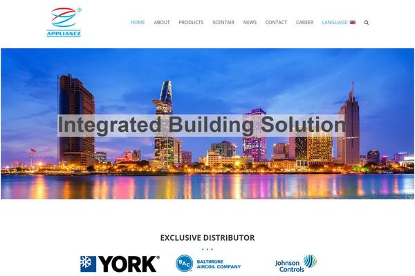 Total theme site design template sample