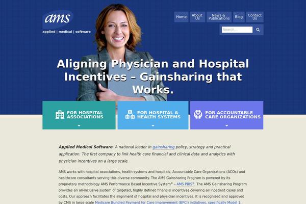 Ams theme site design template sample
