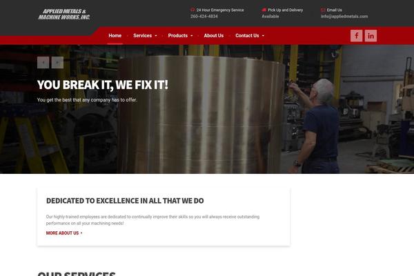 appliedmetals.com site used CargoPress