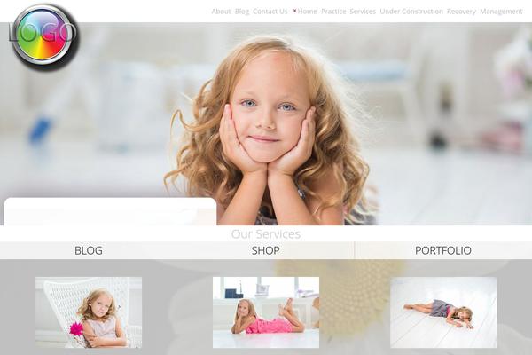 evolve theme site design template sample