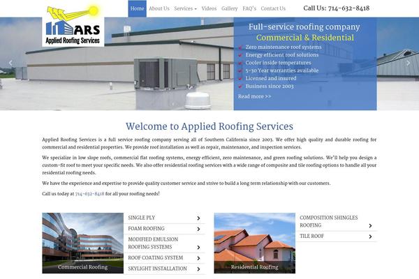 Ars theme site design template sample