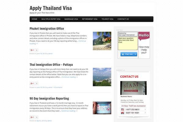 Tiga theme site design template sample