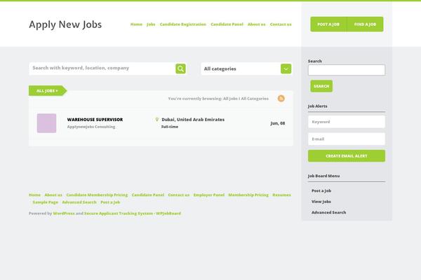 Site using Wpjobboard plugin