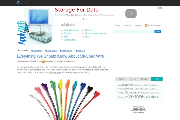 Yabloggy theme site design template sample