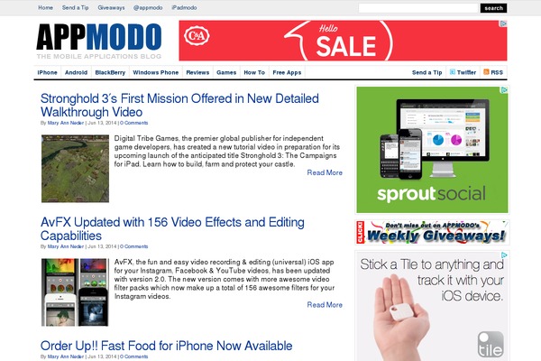 Modo theme site design template sample
