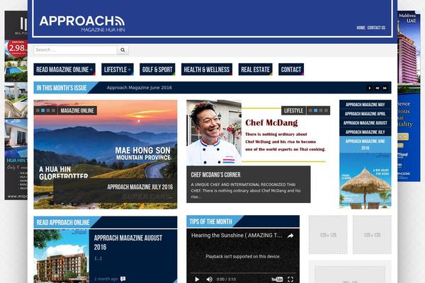Powermag theme site design template sample