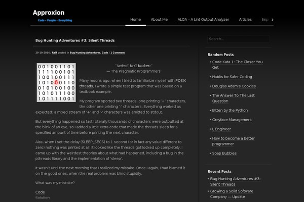 SimpleDark theme site design template sample