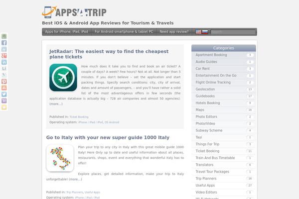 apps4trip.com site used StartupWP