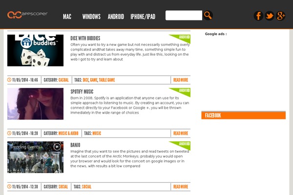 appscoper.com site used Appon