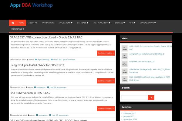 Magazine Style theme site design template sample
