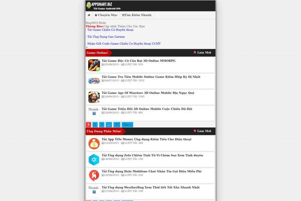 appsmart.biz site used Xanh