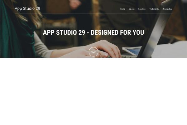appstudio29.com site used Slant