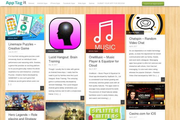 Pinbin theme site design template sample