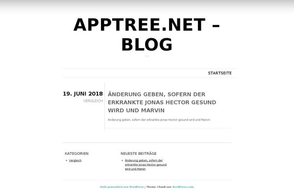 Chunk theme site design template sample