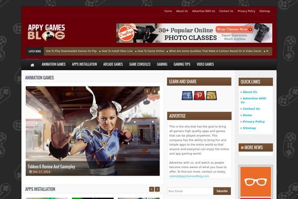 Site using WordPress Charts and Graphs plugin