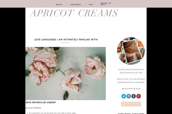 apricotcreams.com site used Sereintheme