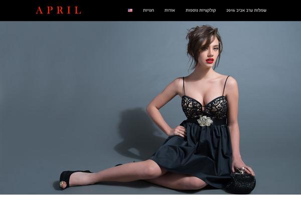 APRIL theme site design template sample