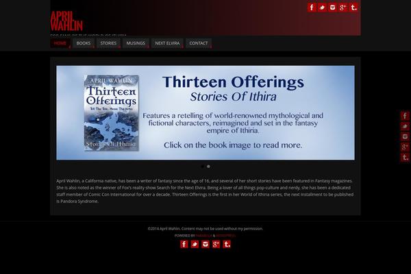 Parabola theme site design template sample