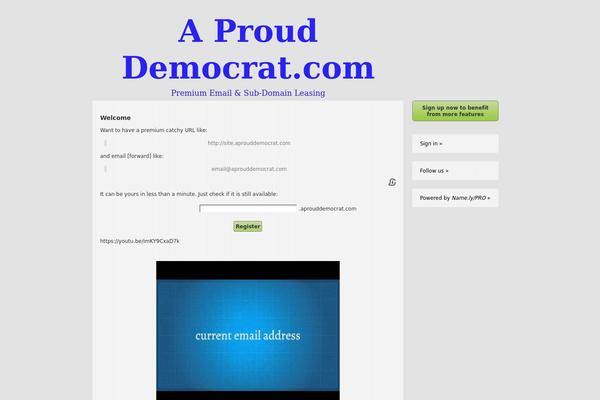 aprouddemocrat.com site used Brieflyrootpro