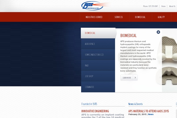 Aps theme site design template sample