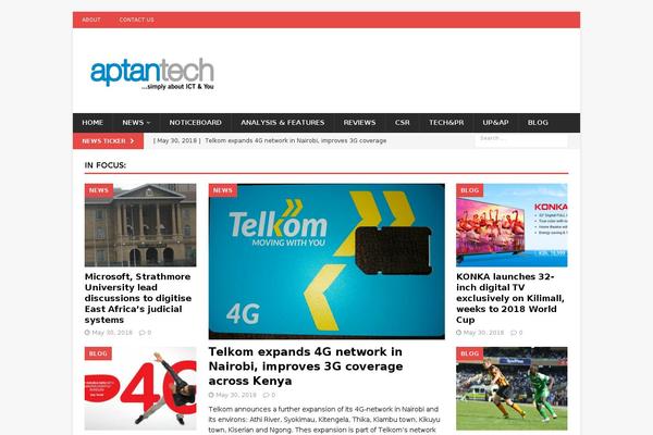 MH Magazine theme site design template sample