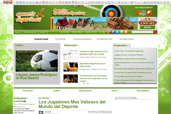 Site using Taqyeem plugin