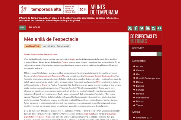 apuntsdetemporada.cat site used Ta2013
