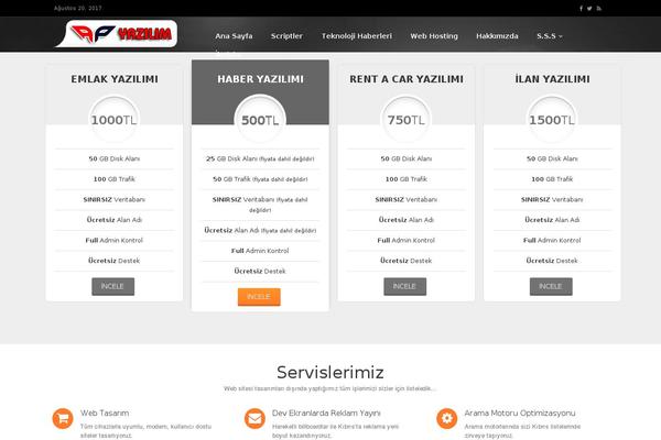 Onum theme site design template sample