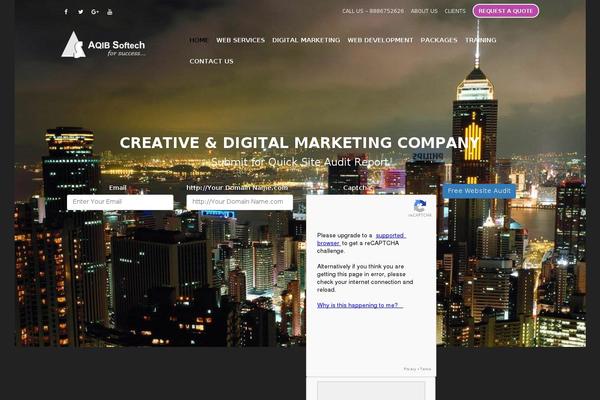 Custom theme site design template sample