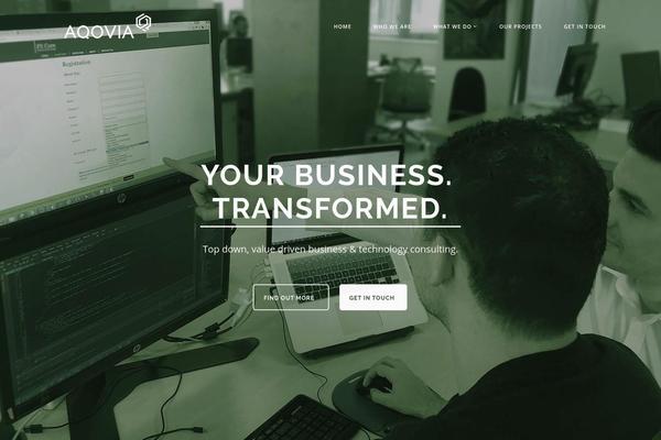 aqovia.com site used Pangaea