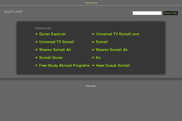 aqris.net site used Xiiso