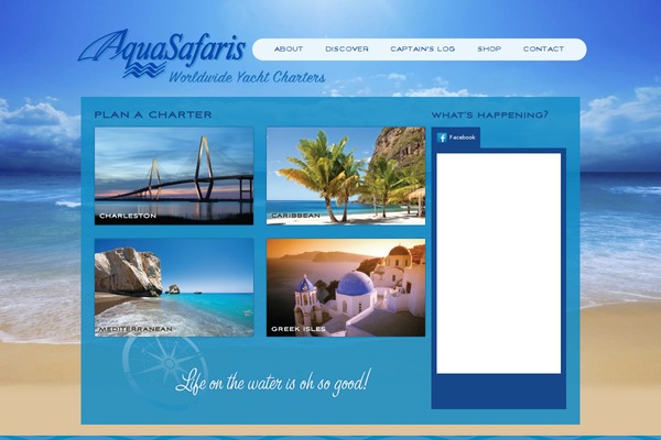 Aqua theme site design template sample