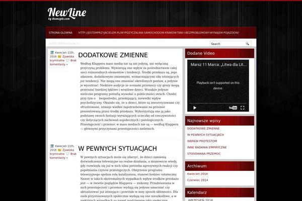 Newline theme site design template sample